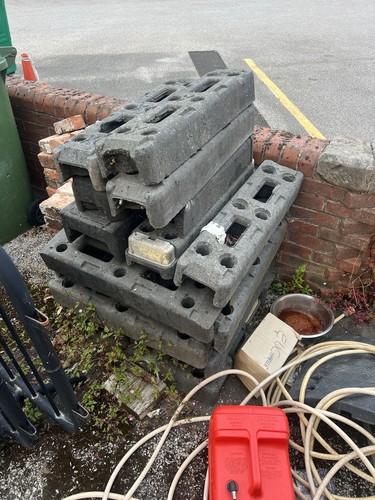 Harris fence panel bases - fence,