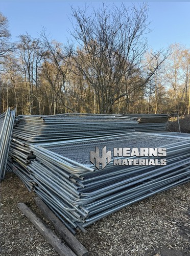 Temporary heras fencing - temporary, tree